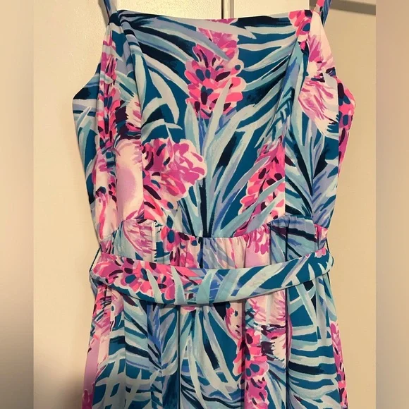 Lilly Pulitzer Multicolored Spaghetti Strap Sundress Maxi - Picture 2 of 7